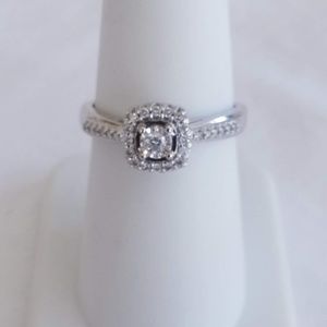 1/4 Diamond Ring 14K White Gold Retail Price $999!